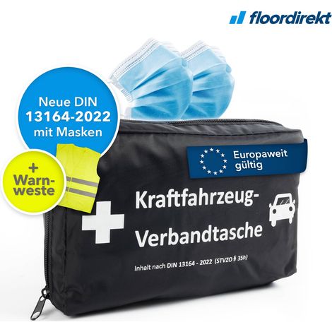 KFZ-Verbandtasche Erste-Hilfe-Tasche DIN 13164 Mit Warnweste