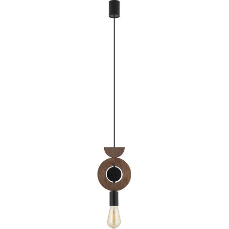 Suspension Drops Wood D bois foncé noir E27 Nowodvorski (1/5)