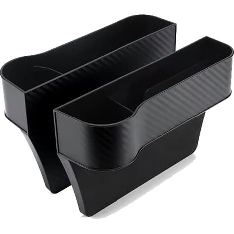 2 Pcs Boîte Rangement Siège D'Aut, Boîte de Rangement Pour Voiture, Boîte de Rangement Pour Siège, Avec Porte-Gobelet Pour le (1/5)