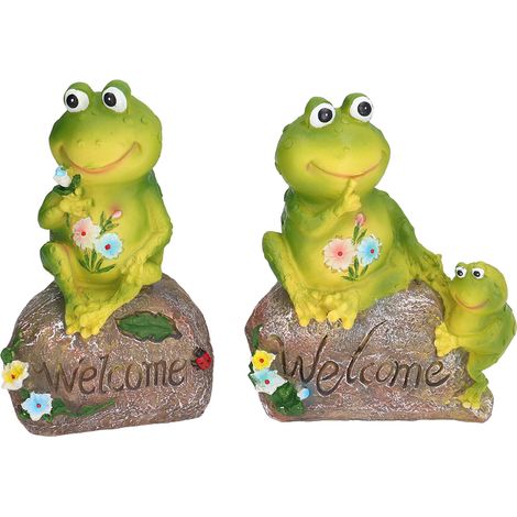 de grenouille mignonne sculpture de jardin ornement de