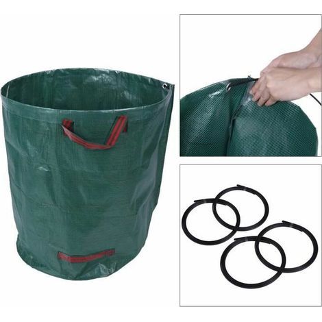 royaluxe - Tragbare, gewebte Garten- und Gras-Recyclingbeutel für den Außenbereich (1/2)