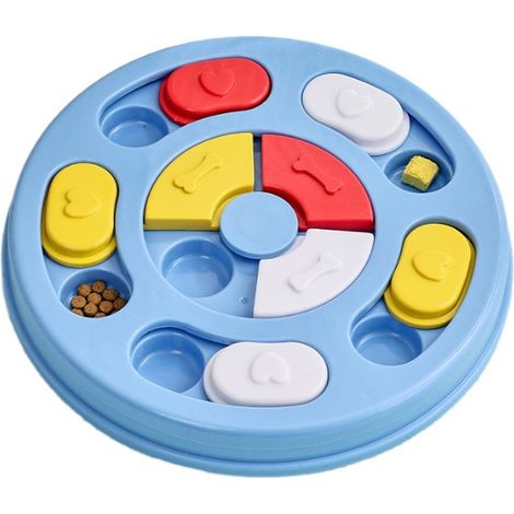 Jeu de cachette pour nourriture pour chien et puzzle, divertissement slow food, alimentation et jeu en intérieur, éducatif, anti-stress, sans souci et durable.