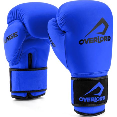 Gants de boxe Overlord Rage bleus 12 oz (1/4)