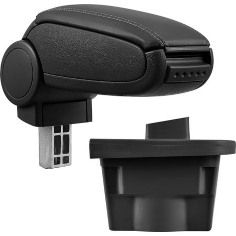 Poggiabraccio con vano portaoggetti per Opel Astra J - Similpelle - nero [pro.tec]