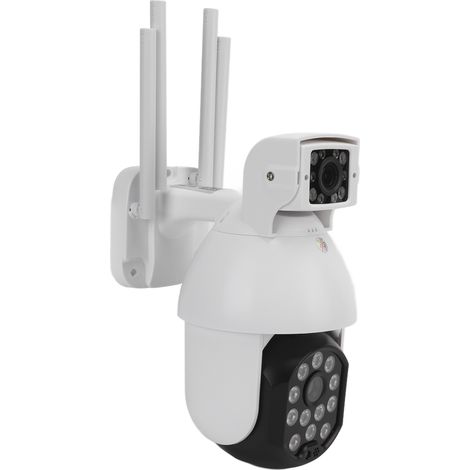 Caméra HD WiFi intelligente à double objectif, étanche IP66, vision nocturne infrarouge, application de surveillance à distance, dôme, prise 100-240 V. (1/5)