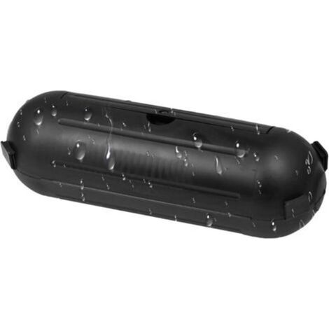 Boîtier de Sécurité Fiche et Prise, Boitier Protection Prise Electrique Exterieur, Boîtier de Protection Etanche pour Rallonge, Prolongateur Jardin, Rallonge Prise, Boite Cache Prise E