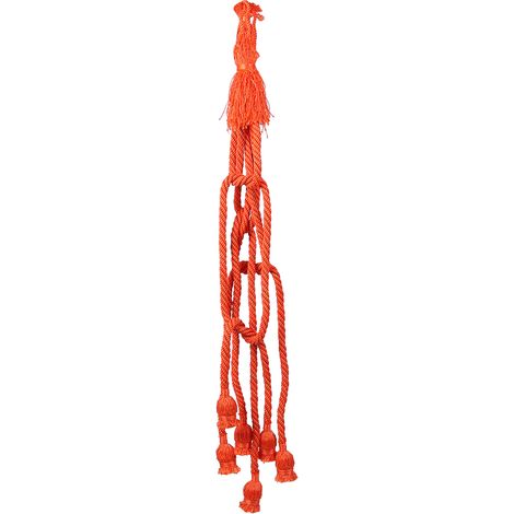 Suspension luminaire champêtre vintage en corde nylon 1m base E27 6 bras 85-260V pour salon restaurant bar (1/5)