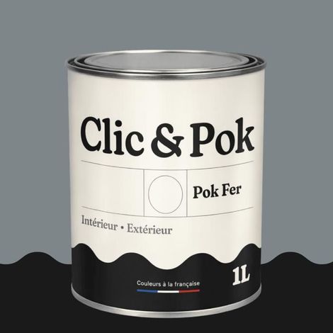 Peinture Fer Antirouille – Métal Extérieur Intérieur, Satinée, Protection Rouille - 1L - RAL 7046 - Telegris 2