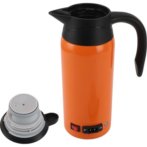 Bouilloire électrique pour voiture, chauffe-eau en acier inoxydable, 12/24V, double tension, 800ml, à ébullition rapide, pour camion d'affaires (1/5)