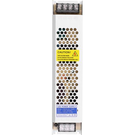 Fafeicy Alimentation à Découpage Régulée 150 W LED Barre Lumineuse à Bande Ultra Fine Transformateur électronique pour Panneaux Lumineux LED Tissus Publicités Caissons Lumineux à Film
