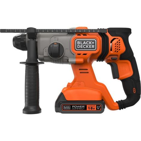 Black & Decker BCD900E2K Akku-Bohrhammer 18V schwarz-orange