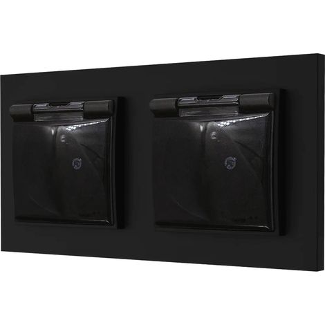 Dos nidos herméticos Karlik Mini, negro mate 19 (1/4)