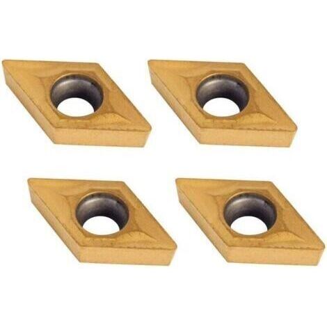 - 10 pièces plaquettes en carbure CNC, plaquettes de coupe de tour en forme de diamant, lame en carbure indexable pour outil de tournage. (1/3)
