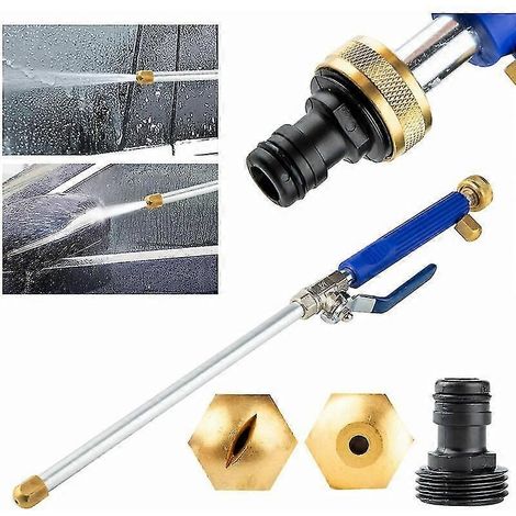 Pressure Washer, Jet Pressure Washer, Pressure Hose Nozzle, Pressure Water Nozzle, Garden Hose Spray Gun, Sprinkler Cleaning Tool Nozzle (1/5)