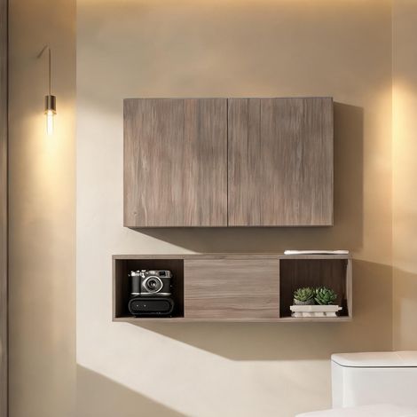 Meuble de salle de bain en melamina de Madera 120 x 30 x 29,5 cm (1/5)