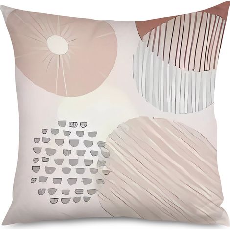 Housse de Housse Coussin Motif Géométrique Moderne Salon (1/5)