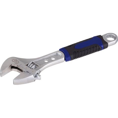 Llave inglesa acero carbono Mangos ergonómicos bimaterial QUICK PLOMBERIE 150mm apertura máxima 24mm (1/5)