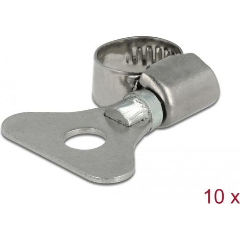 Delock Abrazadera de manguera de mariposa 8 - 12 mm 10 piezas metal