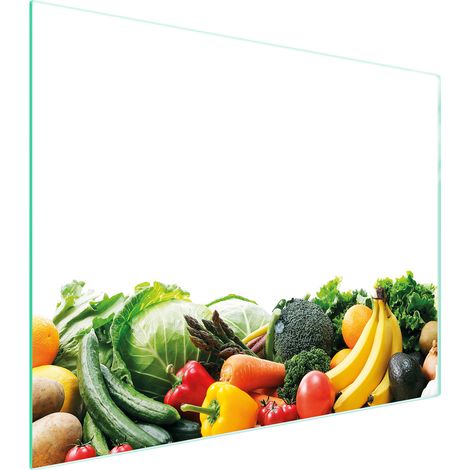 TABLA DE CORTAR DE VIDRIO 52x40 VERDURAS (1/5)