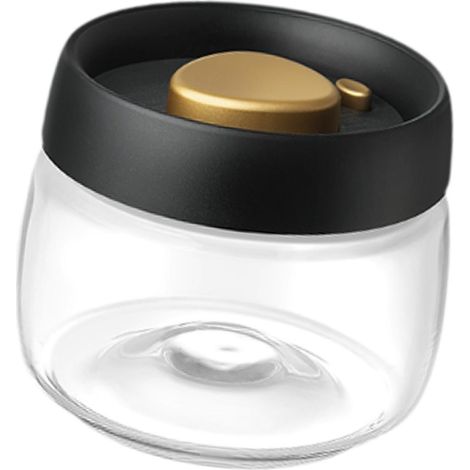 Boîte à grains de café, récipient alimentaire transparent hermétique pour biscuits au sucre et céréales (1/5)