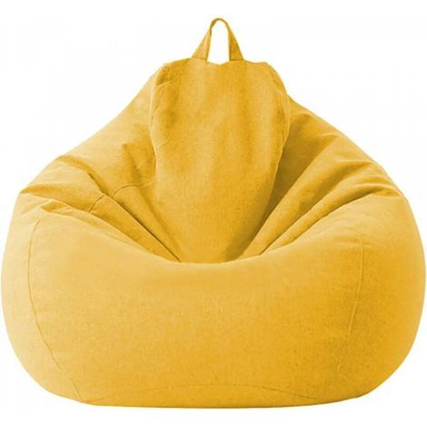 Fodera per pouf per adulti e bambini, con sacca contenitore inclinabile per uso interno (100×120 cm) (1/4)