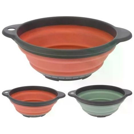 Scolapasta pieghevole in silicone da 23 cm