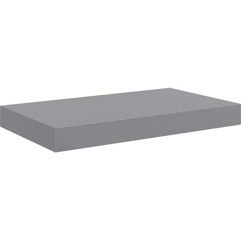 Maison Exclusive - Schweberegal Grau 40x23,5x3,8 cm MDF (1/5)