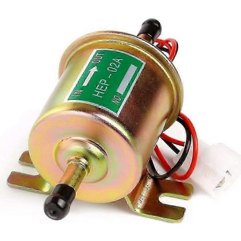 Pompe à carburant en ligne 12 V à transmission électrique universelle basse pression pour essence et diesel (2,5-4 psi) Hep-02a (1/4)