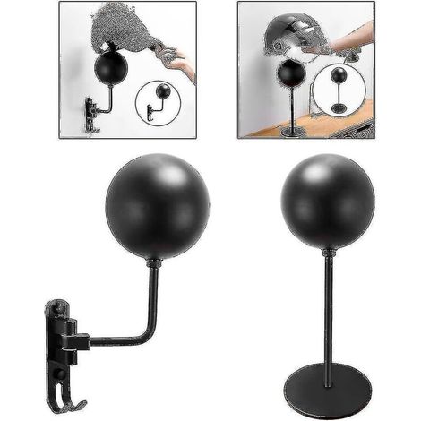 Wandhalterung aus Aluminium für Helm, Hut, Jacke usw. (1/3)