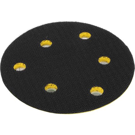 Plateau de polissage universel à 6 trous avec support pour ponceuse ronde de 12,7 cm (5 po), plateau de support pour disque de polissage (1/5)