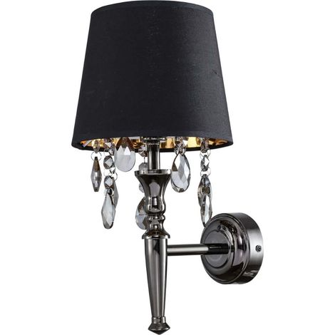 Lampada da parete Vigo 1xE14 nera LP-0412/1W BK Light Prestige