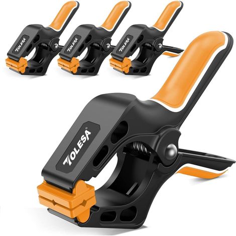 Federzwingen Set 4 Stück 7 Zoll Nylon mit hoher Spannkraft und breiter Öffnung (1/5)
