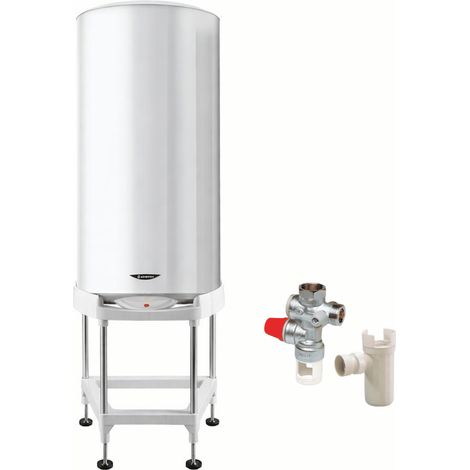 Pack chauffe eau électrique 150 Litres Sagéo stéatite ARISTON + Trépied + Groupe de sécurité 3/4 + Siphon
