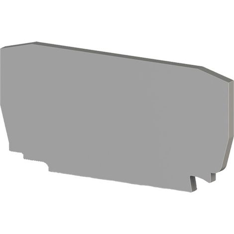 Flasque D'extrémité Grise Pour Bornes à Ressort Automatiques Sc 4mm²