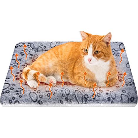 Tappetino riscaldante per animali domestici - 61 x 41 cm - Tappetino autoriscaldante per cuccia - Tappetino caldo per animali domestici - Tappetino riscaldante per gatti - Tappetino riscaldante per... (1/5)