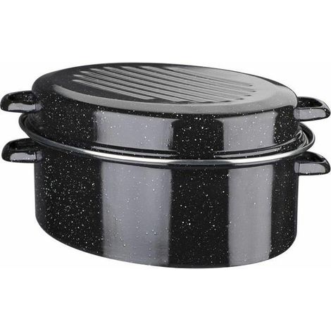 Cocotte acier émaillé - GSW - Daubiere Email - 32 cm - Ovale - Induction (1/3)