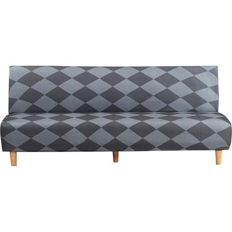 Housse de canapé sans accoudoirs - Impression moderne - 3 places - Sans accoudoirs - Housse de canapé extensible - Sans accoudoirs - 180-210 cm (style 8) (1/5)