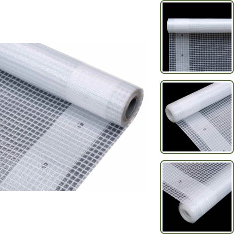 The Living Store Lona impermeable 260 g/m² 3x2 m blanca - Impermeabilidad