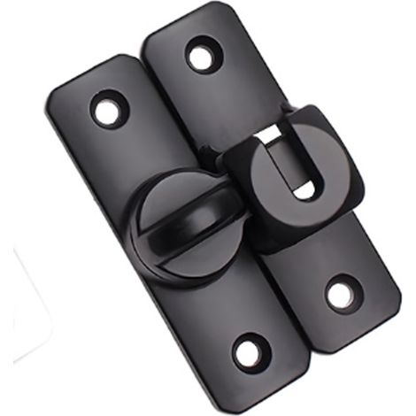 Verrou de porte à 90/180° (1 pièce), avec vis, butée de porte coulissante pour grange, cuisine, fenêtres, portes de jardin, salle de bain (1/5)