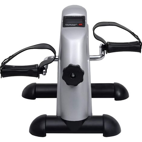 Mini vélo d'exercices argent à volant en plastique CFW935084 (1/5)