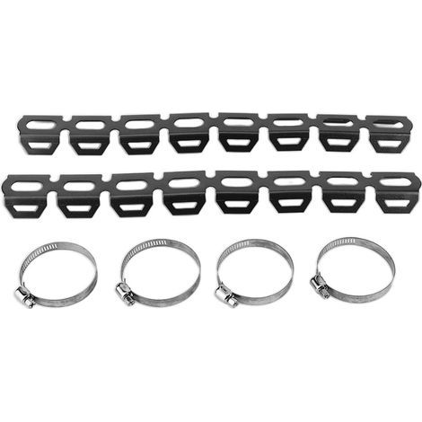 Hitzeschutzabdeckung für Auspuffschalldämpfer, passend für R1200GS F800GS F700GS F650GS (schwarz) (1/5)