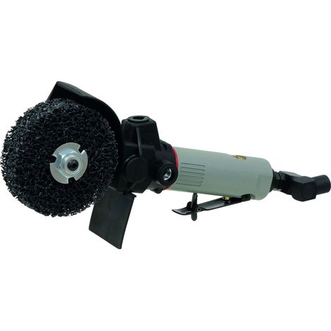 Drakkar Equipement – Brosse pneumatique multi service 11 pièces – Raccord 1/4' tournant – Longueur 270 mm – Poignée auxiliaire réglable (1/2)