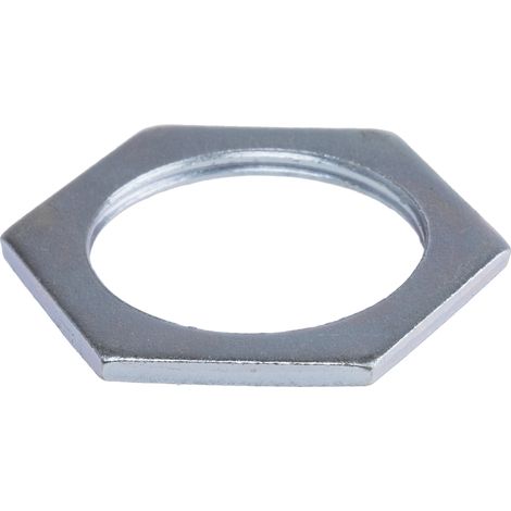 Ecrou pour presse étoupe, RS PRO, Argent, Acier, Filetage: M32 ( Prix pour Paquet de 10 )