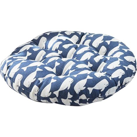 1 Coussin rond, Polyester, Design ergonomique, Confortable, Pour chaise de méditation, Bureau, Jardin (1/4)
