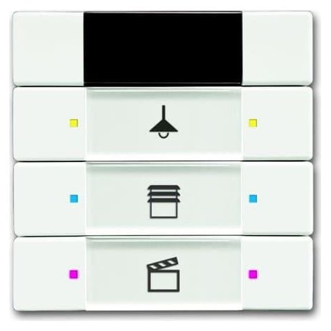 Poussoir 3 TouchesMf Avec Recepteur Ir Blanc Mat 2CKA006135A0165 ABB 587416