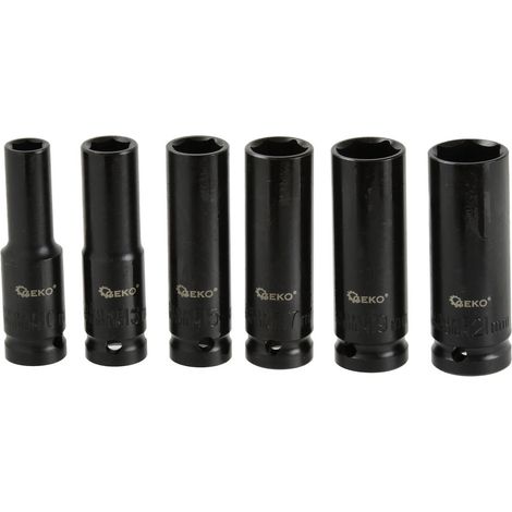 Juego de vasos de impacto largos de 1/2" (10-21 mm), 6 piezas (20) (1/3)