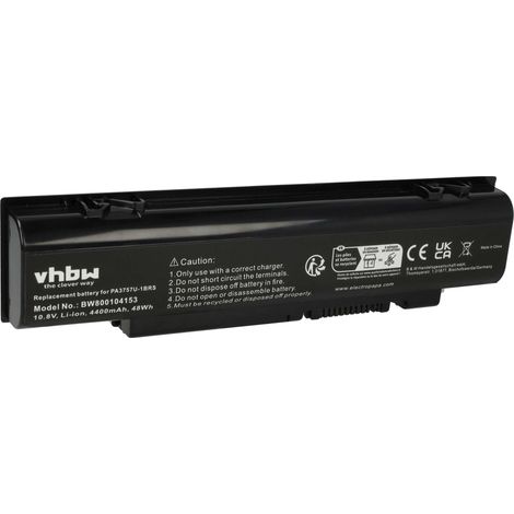 vhbw Akku kompatibel mit Toshiba Dynabook Qosmio F60-S530, F750, F60-121, F60-136, F60-12W, F60-BD531, F60-15N Notebook (4400 mAh, 10,8 V, Li-Ion) (1/5)