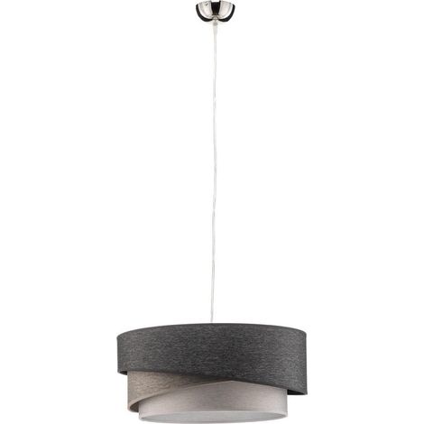 [NEUWERTIG] B-Ware Kobo Hängeleuchte Pendelleuchte Lampe dimmbar graphit grau weiß 25cm Ø45cm (1/2)