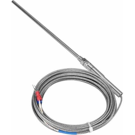 Thermoelement-Sensorsonden, Keenso Temperaturregler Typ K Hochtemperatur-Thermoelementsensor (5M)
