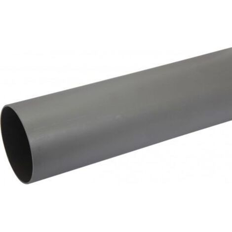Tube d'évacuation PVC 100mm – Longueur 1m – Construction durable pour évacuation eaux usées – Compatible systèmes d'évacuation – Enlenk
